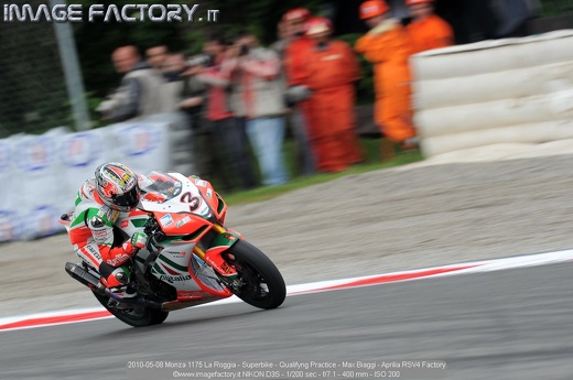 2010-05-08 Monza 1175 La Roggia - Superbike - Qualifyng Practice - Max Biaggi - Aprilia RSV4 Factory